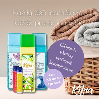🌸 Každý deň iná nálada, každé pranie iná vôňa 🌸 Vône Kifra sú viac než len aróma – sú to pocity, nálady a rituály, ktoré...