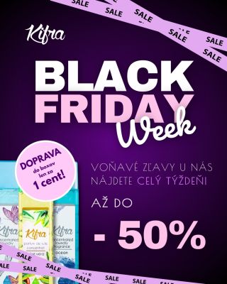 🖤 Black Friday je tu! A tento rok je u nás výnimočne voňavý. ✨ Odteraz môžete svoje obľúbené parfumy Kifra získať 👉so...