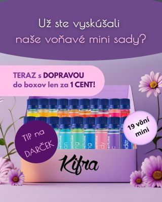 🎁 Malé darčeky, ktoré potešia najviac Sady mini parfumov do prania Kifra sú presne tie drobné pozornosti, ktorými potešíte...